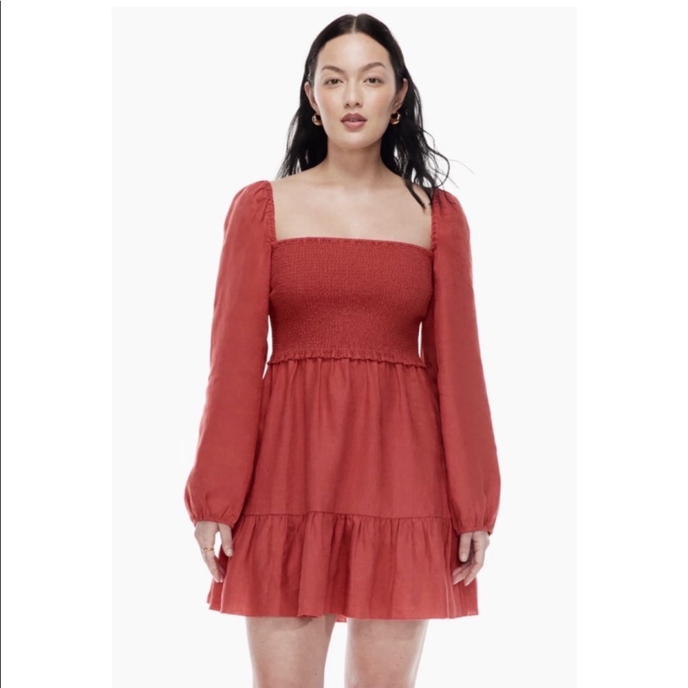 Aritzia Wilfred tempest linen dress